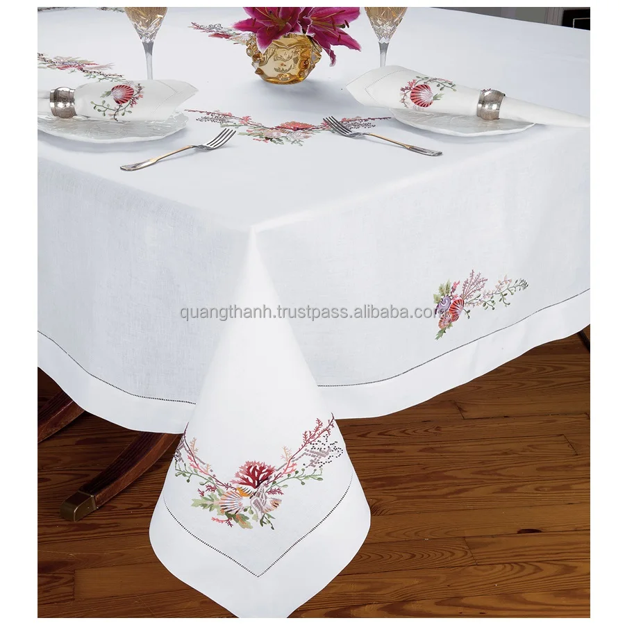 Hand Embroidery Table Cloth,Table Cotton,Hemstitch Tablecloth Buy