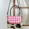 Brown With Pink Checkered