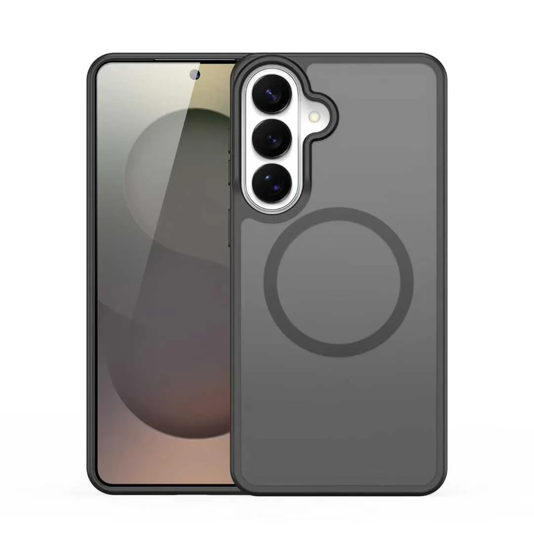 Coque de téléphone portable tactile compatible avec protection magnétique anti-chute en PC + TPU, noire, pour coque Samsung Galaxy S26