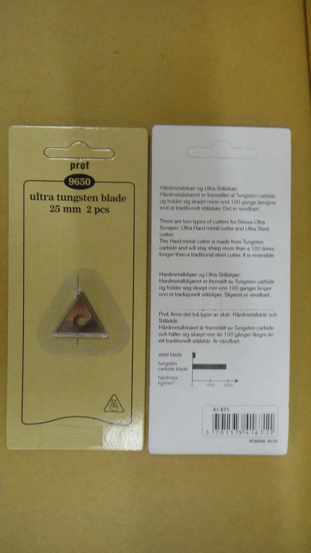 Tungsten Carbide Blade for Paint Scraper