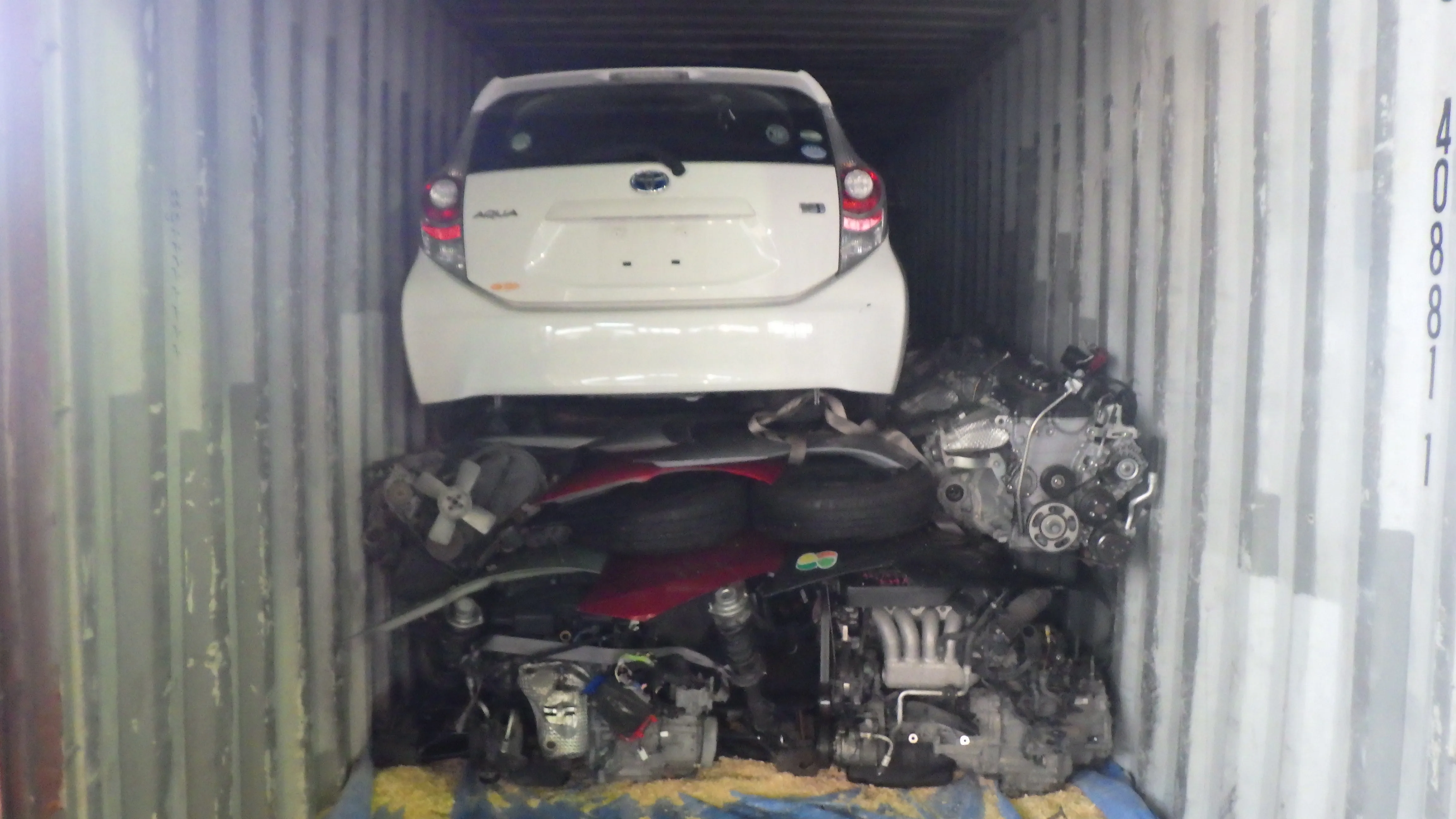 Container Load Used Engine Japan Used Car Parts