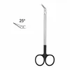 Angled 25°.  Overall length 7-1/4in (18.4cm).