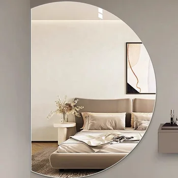 Swt 2023 Handmade Large Half-moon Frameless Wall Mirror - Buy Half-moon Frameless Wall Mirror ...
