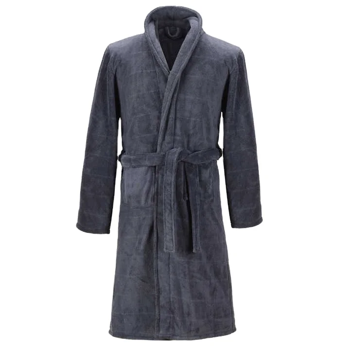 Wholesale Hooded Thermal 100% Cotton Hotel Sleepwear Bathrobes Men Women Sleeveless Fashion Sexy Knitted Fabric Couple