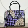 Purple & Black Checkered