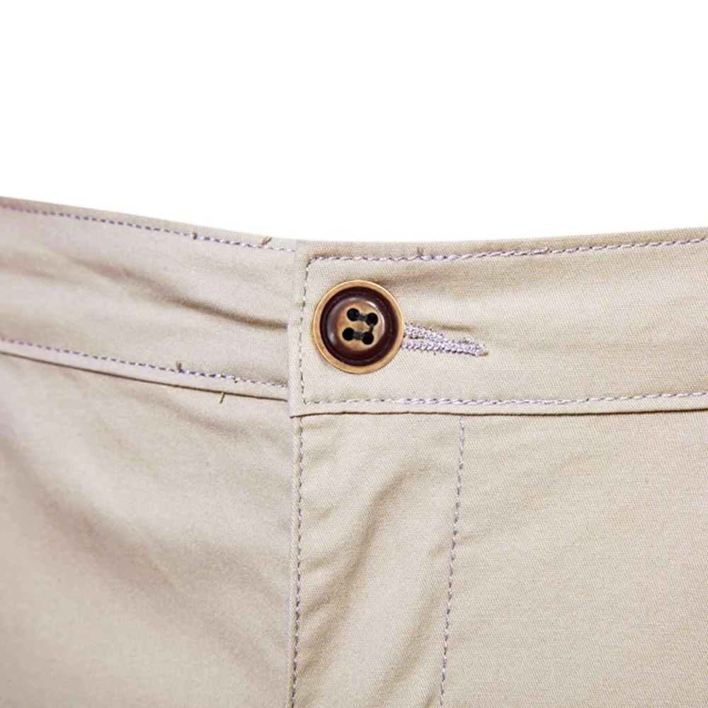 BEST quality 2023 Men Summer Casual Shorts Cotton Short Pants Solid Color Knee Length Man Leisure Shorts Size men custom799_voghion.com