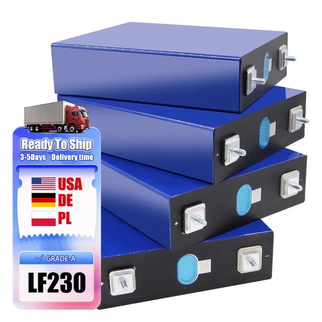 EU Warehouse High-Performance 3.2V Prismatic Lithium Ion Batteries 230AH 280Ah Capacity 10,000 Cycle Lifespan High Capacity Long