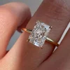 Lab diamond ring radiant cut