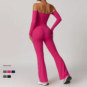 Women's High-Waisted Yoga Outfit Set - Cross-Back Strap Top and Fitness Leggings for Yoga Gym and Training