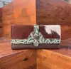 Brown With Green Embossed