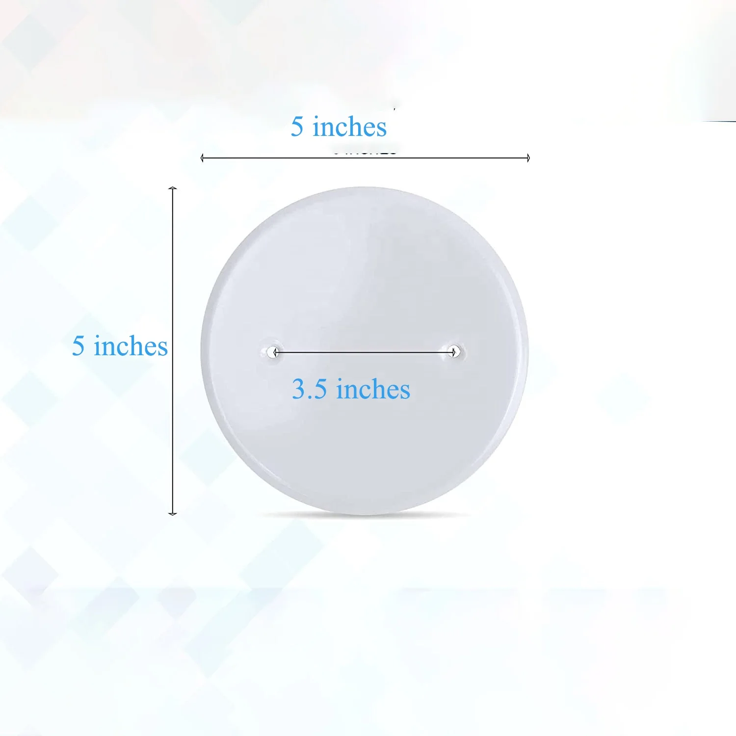 Ceiling Cover Plate Metal Flat Round Electrical Cover Blank Circle Wall Plate with Screws Ceiling Fan Box Cover