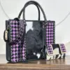 Black & Purple Checkered