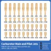 Carburetor Main Jet+Slow Pilot Jet(40pcs)