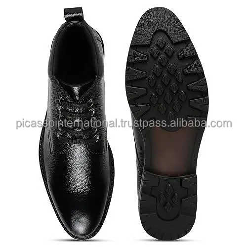 Eye Catching Design Customized Logo Top Quality Men's Genuine Leather Shoes Casual Wear Boots at Competitive Market Price