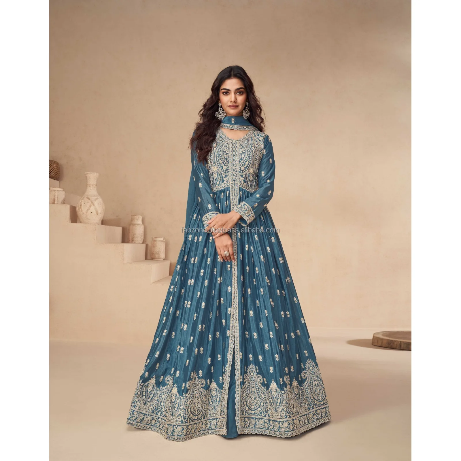 cute graduation dresses for teens Big Girl Tulle Puffy Dress Long Sleeve Lace Dress Kids Sequin Dress Formal Evening Prom (Blue, 4-5 Years): Clothing, Shoes & Jewelry 18½ 36/37 main image 0