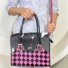 Pink & Black Checkered