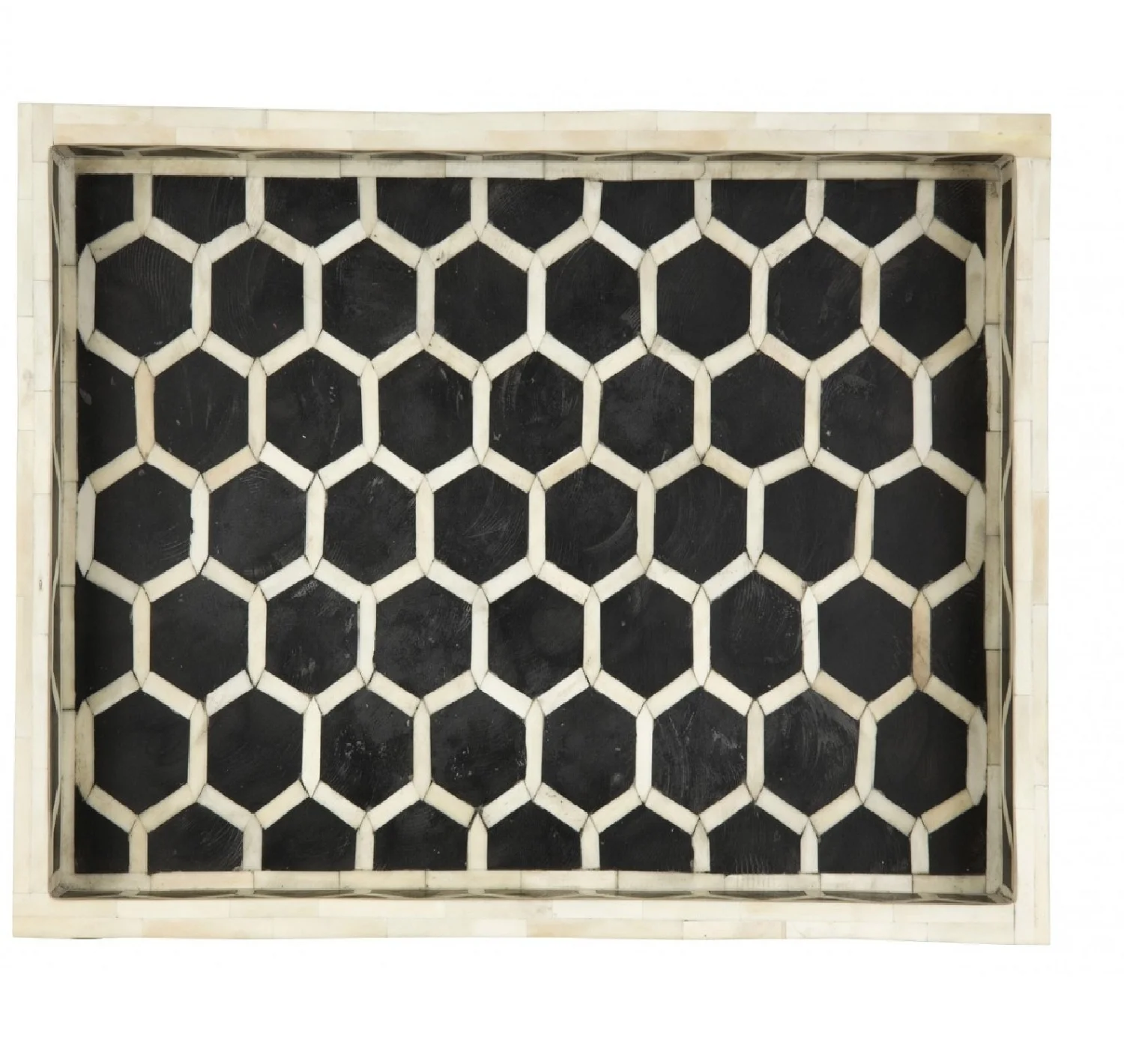 Современная инкрустация из кости черно-белый поднос для сервировки декоративная сервировочная посуда и декоративный свечей или чайных