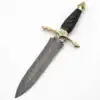 Black Spiral Handle, Gold Brass Hardware