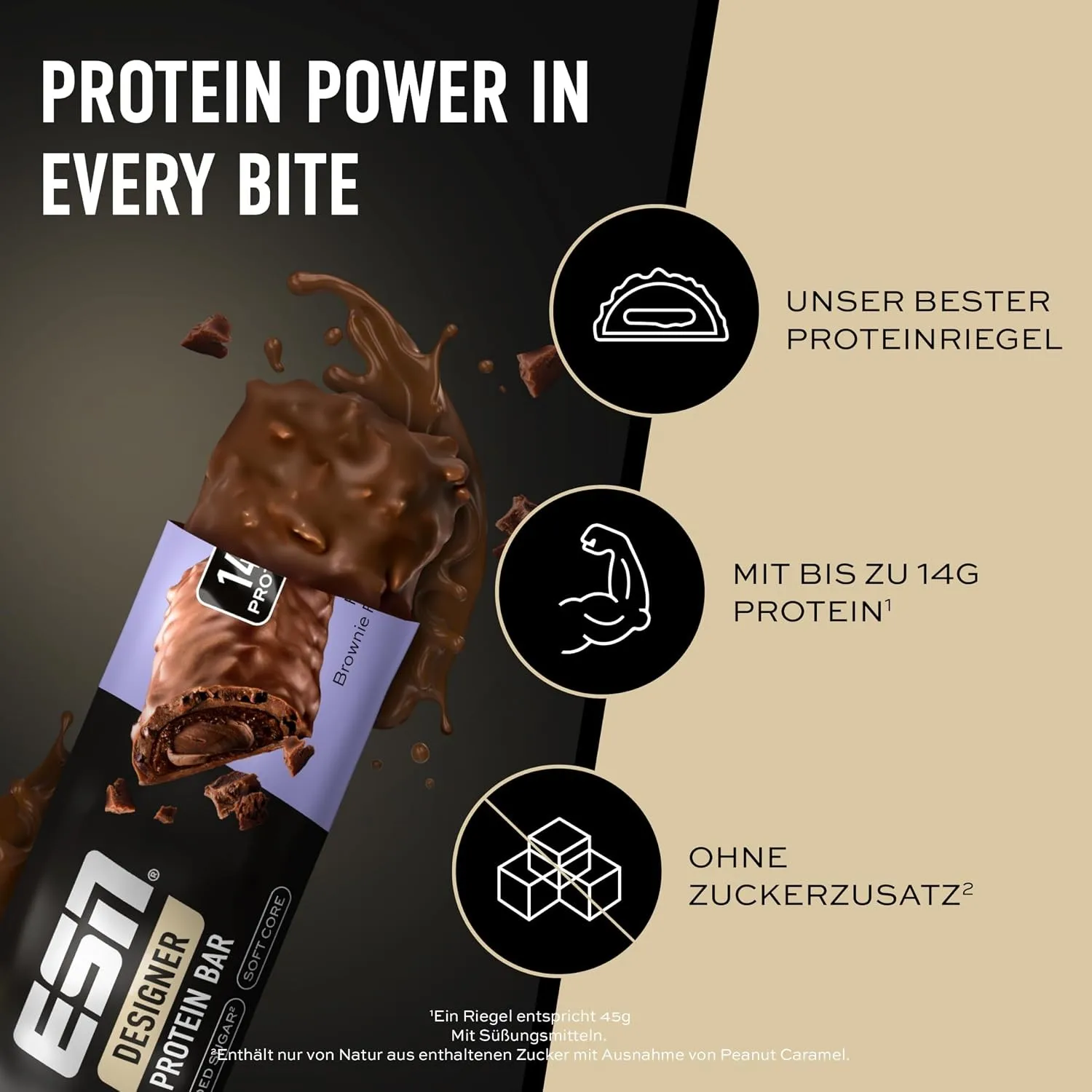 ESN Designer Protein Bar Chocolate Brownie