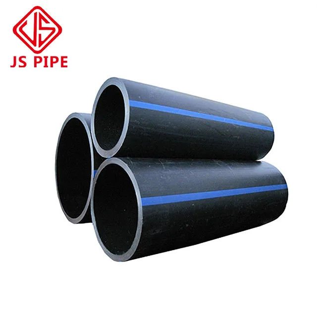 JS ISO Standard High Strength and Density 4'' Ips Poly Natural Pipe Black with Yellow Used for Liquid and Gas Transportation