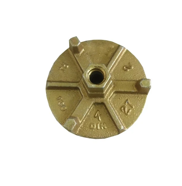 Hot Sale 130mm Zinc-Plated Iron Tie Rod Anchor Round Wing Combination Nut Building Construction Formwork Accessories