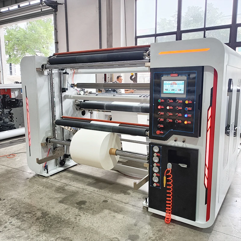 Slitter Rewinder Machine for Roll to Roll Processing with PLC Control for PVC Film