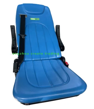 Ambulance doctor seat with arms and safety belt