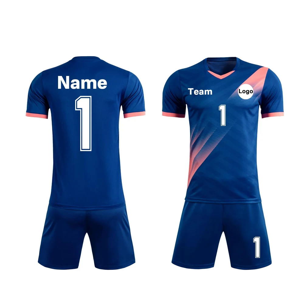 High Performance Adults Soccer Jerseys Custom Design Breathable Moisture-Wicking Soccer Uniform Wholesale Team Set