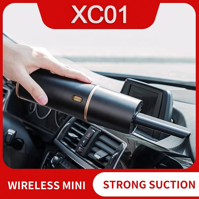 Цена по прейскуранту завода-изготовителя беспроводной автомобильный пылесос Портативный 2000 мАч Type-C перезаряжаемые дома портативные пылесосы 50 Вт Высокая мощность