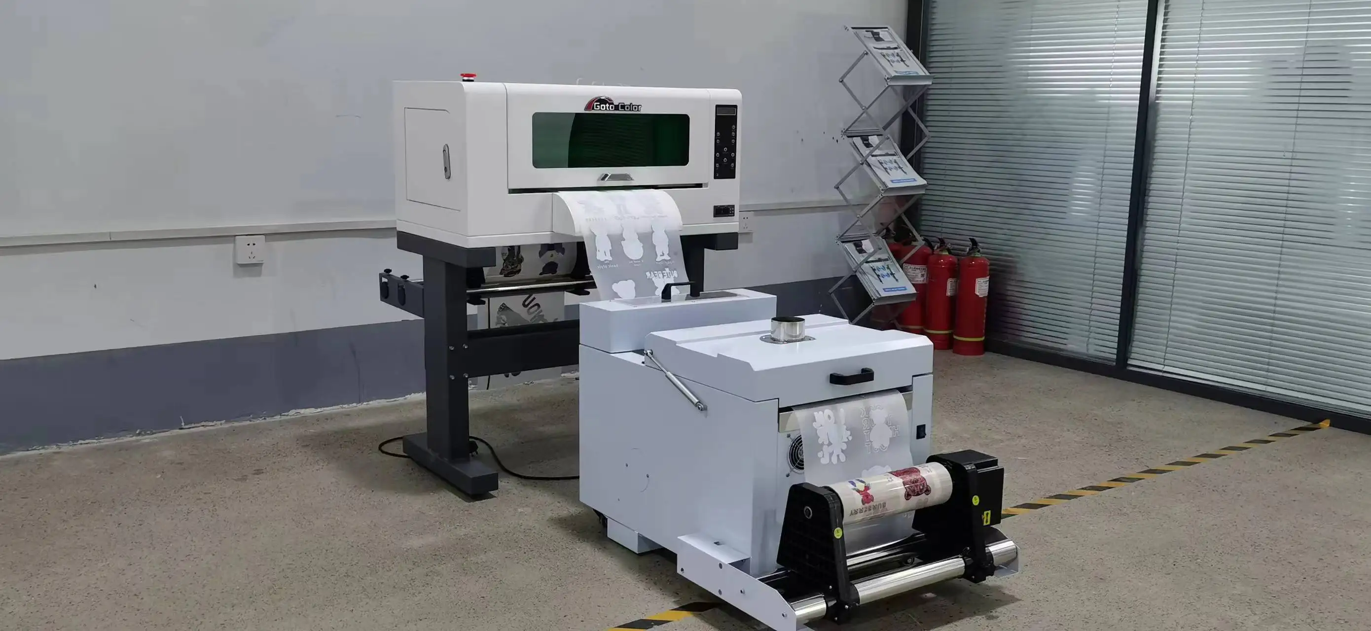 30cm A3 Size Dtf Printer Roll to Roll Mini Dtf Machine CMYKW with 3 Pcs Printer Heads
