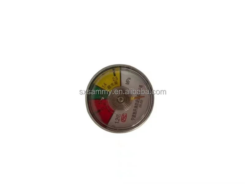 Fire Accessories Brass Pressure Gauge For Dcp Cylinder Fire