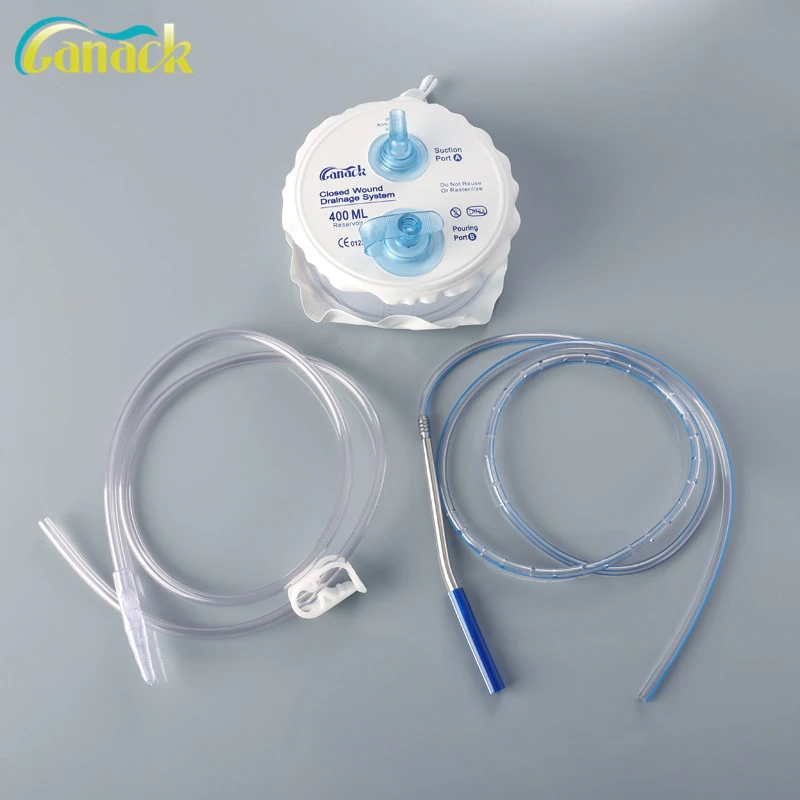 High Quality Medical  200ml 400ml  PVC Spring Closed Wound Drainage System
