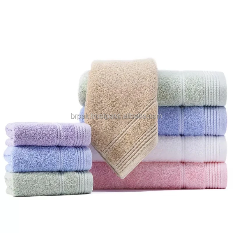 Custom Premium Quality Hotel Bath Towel 100 Cotton Face Towel 30cm X