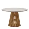 Madera Natural con Tapa Blanca