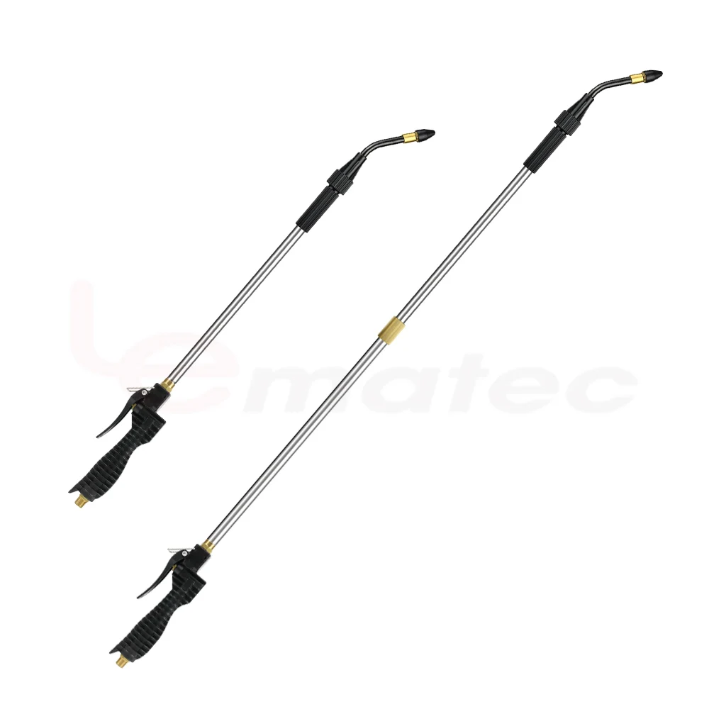 LEMATEC Extendable High-Flow Air Blow Gun Kit  Dust Blower & Tire Inflator with Multiple Nozzles
