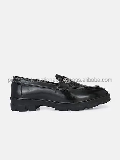 Manufacturer of High Quality Top Selling Casual Chunky Formal Corporate Genuine Leather Loafers Shoes for Men