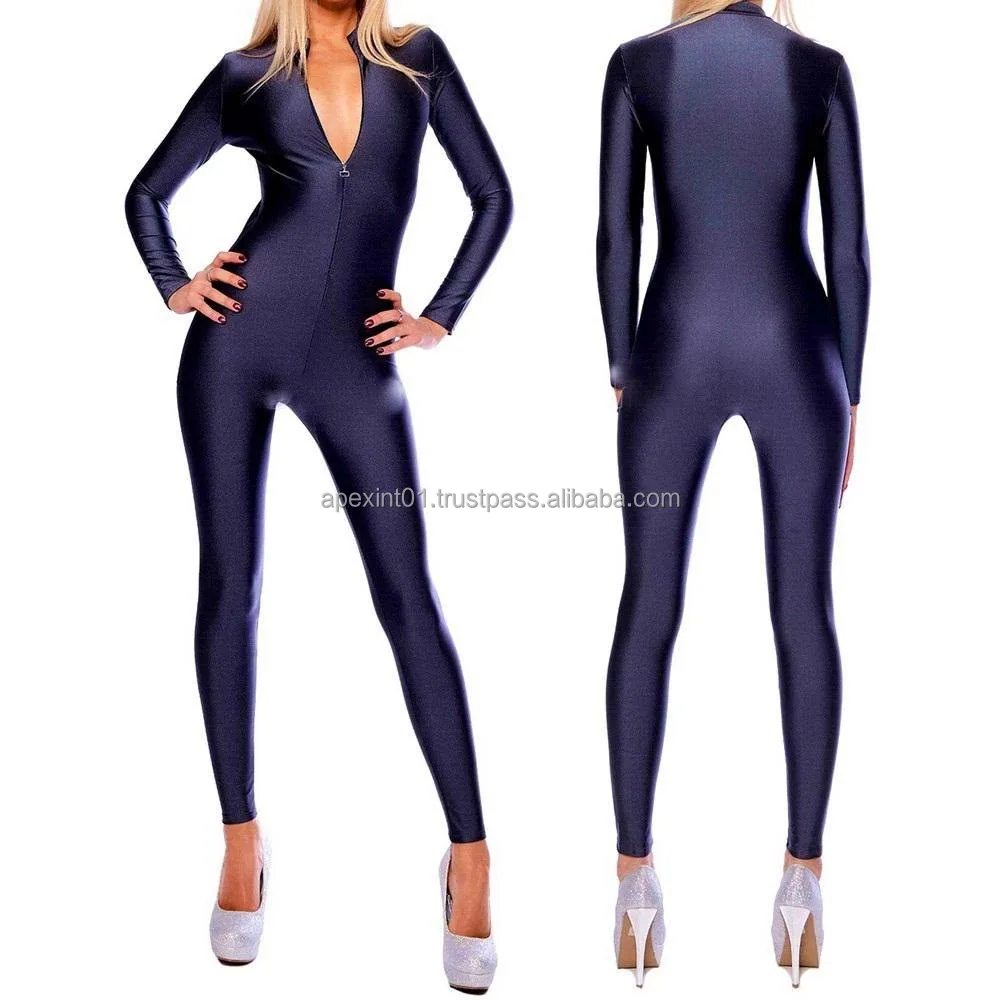 Cosplay Body Suit Costumes Black Spandex Women's Catsuit Yoga Costumes
