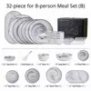 32-piece for 8-person Meal Set (B)
