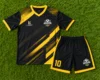 Black with yellow
