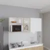 White / Natural Oak Color