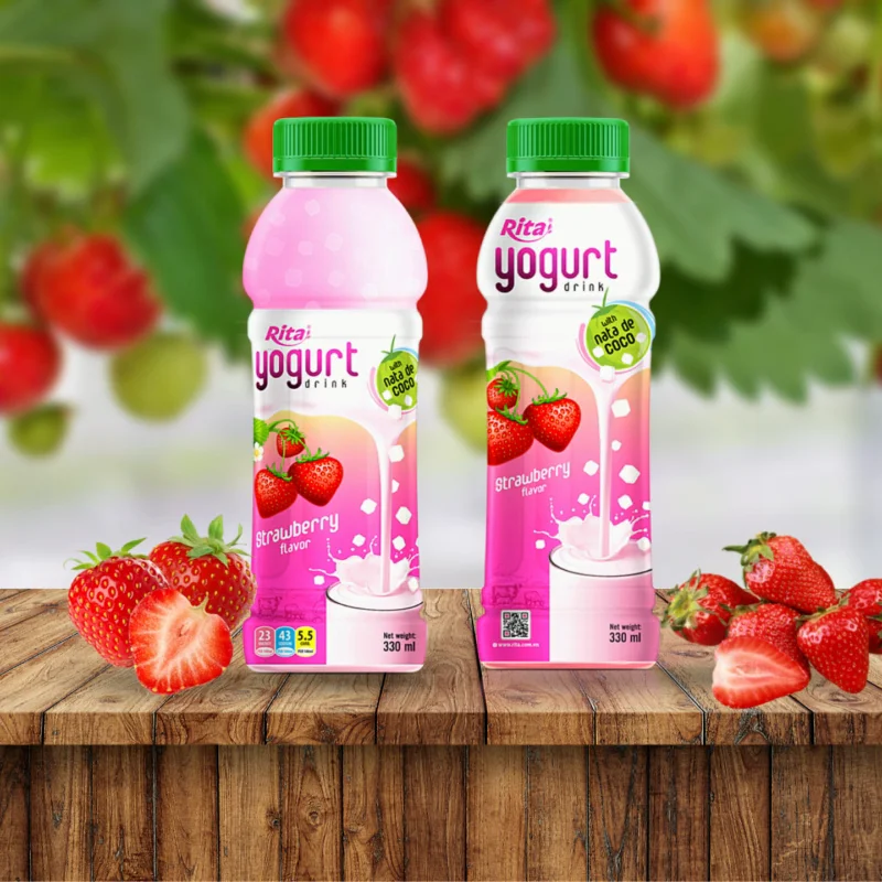 330 Ml Pet Bottle Strawberry Juice Flavor Yogurt Drink Soft Drink - Buy ...