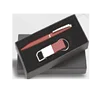 Black Box with Red Accent