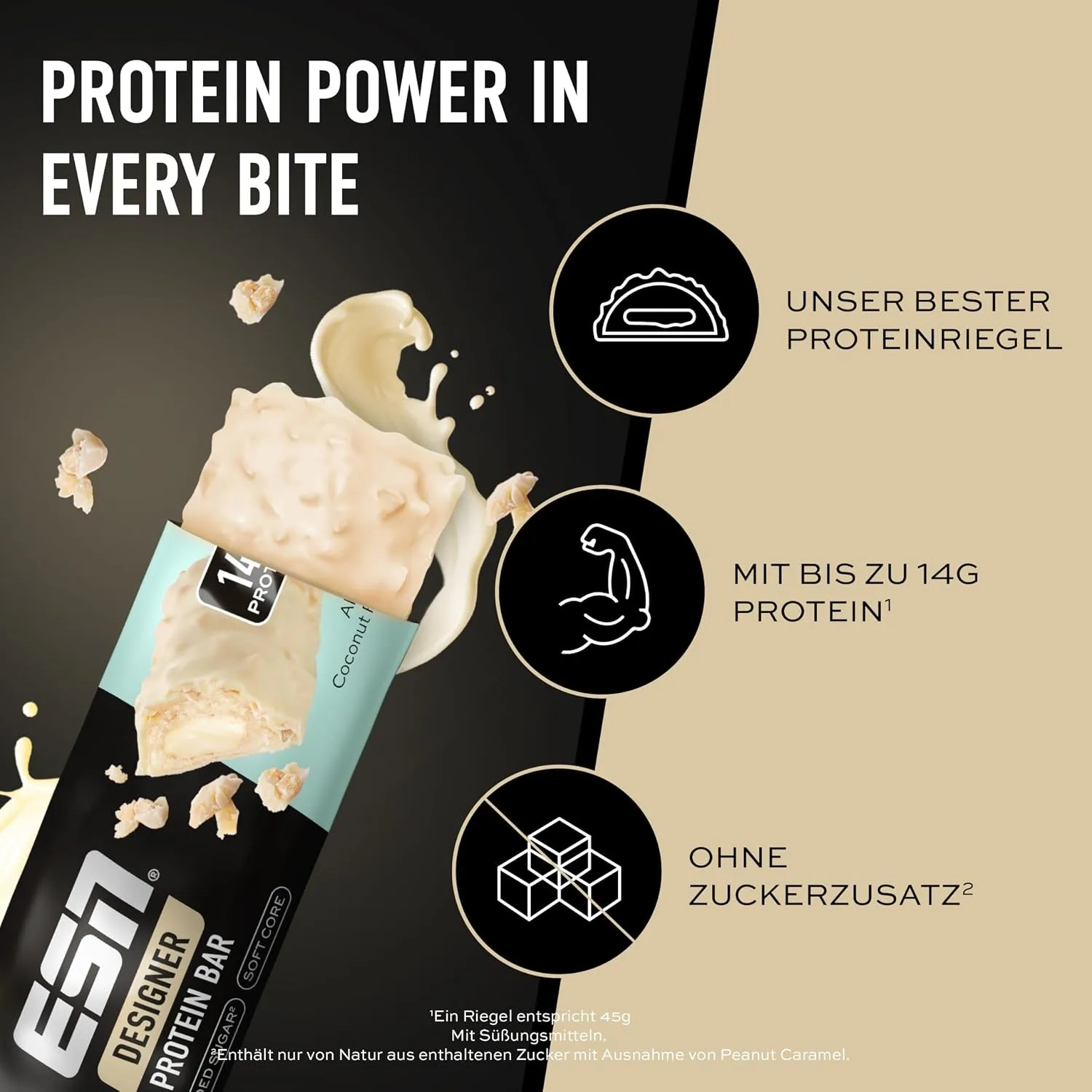 ESN Designer Protein Bar White Coconut