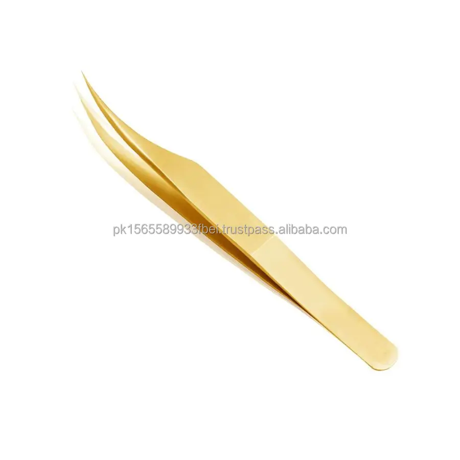 Fiber Tip Tweezers Curve Isolation Tweezers Eyelash Tweezers 90 Degree
