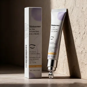 Vegan Herbal Anti-Aging Eye Cream Skin Firming Dark Circle Remover Nicotinamide Pore Shrinkage Puffiness Reduction