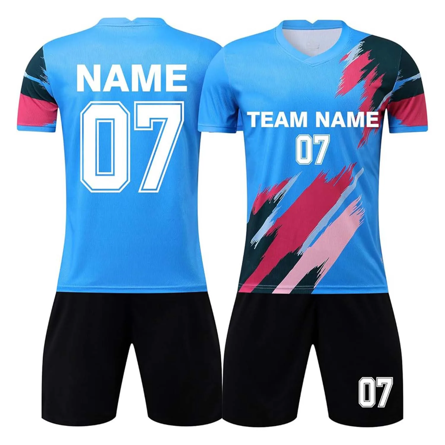 Best-Selling 100% Polyester Custom Sublimation Soccer Jerseys Breathable Windproof Quick Dry Training Uniforms with Custom Logo