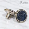Metallic Blue/Black diamond
