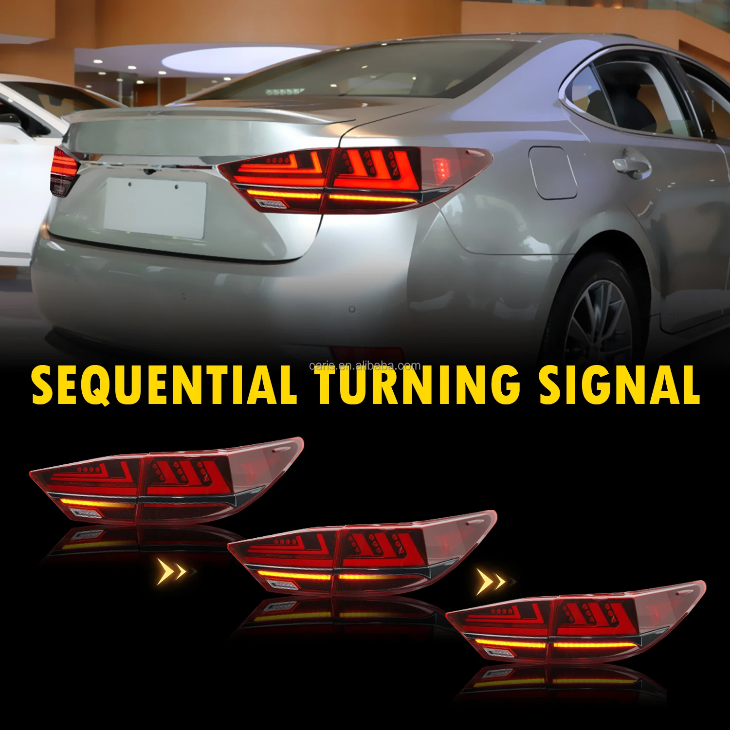 Archaic Led Sequential Signal Light Taillights For Es300 For Lexus