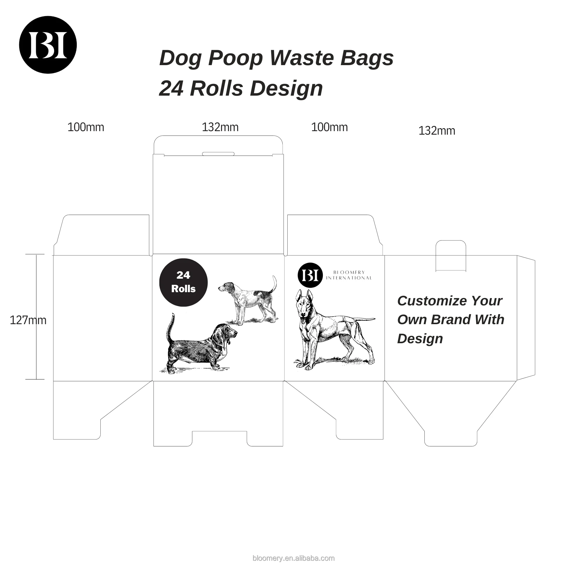 Ecofriendly Custom Ultra Thick And Leakproof Scented Dog Poop Bags