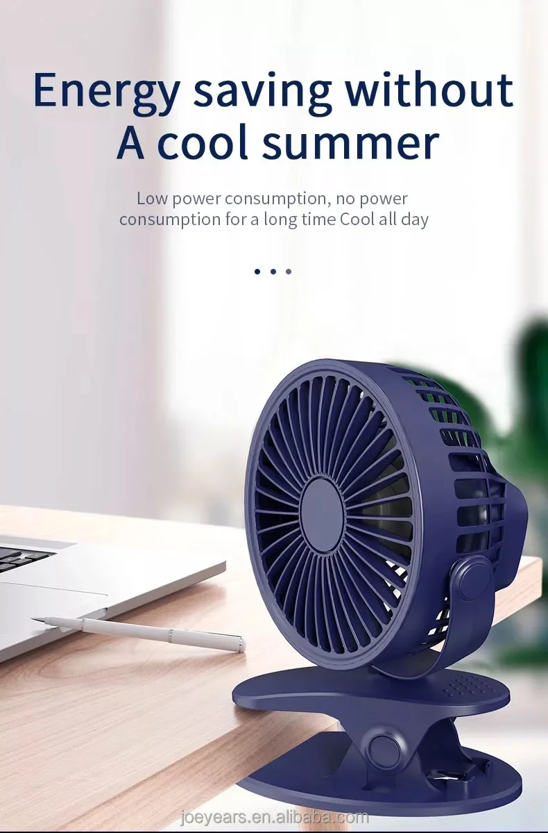 Newest Mini Desktop Fan, Portable, USB, 1200mAh, Cordless - detail 16